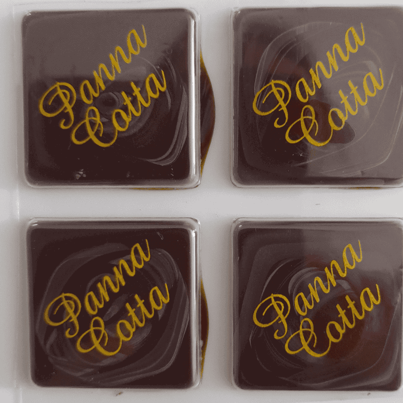 Čokoládová dekorace Panna Cotta 20 ks